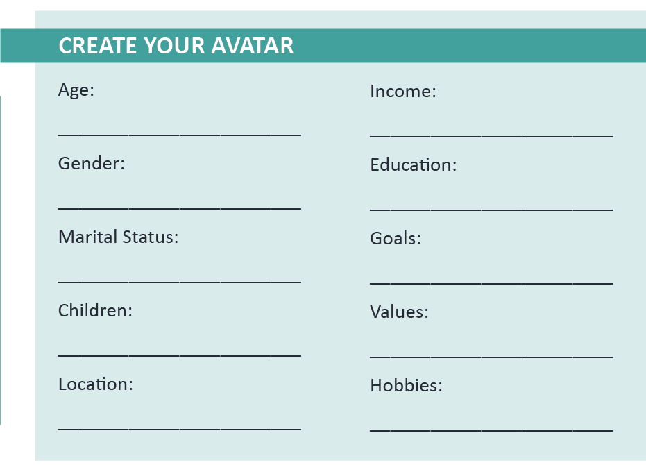 Checklist to Create Audience Avatar